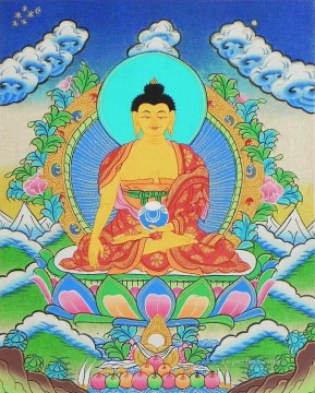 Buddhist Painting - Shakyamuni Buddha Thangka Buddhism